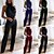 cheap Women&#039;s Jumpsuits &amp; Rompers-Women&#039;s Jumpsuit Solid Color Backless Streetwear Halter Neck Street Daily Sleeveless Regular Fit Black Red Blue S M L Fall
