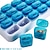 abordables Artículos para el hogar-Pastillero de plástico con múltiples compartimentos, tipo teclado 31 compartimentos, almacenamiento independiente, pastilleros grandes con fecha