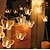 זול חוט נורות לד-אורות מחרוזת פרפר שמש חיצונית עמיד למים אורות גינה 5 מ&#039; 20 לד 6.5 מ&#039; 30 לד 8 מצבי תאורה חג המולד שנה חדשה חתונה מסיבת חג מרפסת מרפסת מרפסת דשא קישוט חיצוני