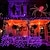 economico Strisce LED-stringa di luce viola di halloween 8 funzioni per interni ed esterni stringa di luce decorativa di halloween spina di sicurezza a bassa tensione 10 metri 100 luci 20 metri 200 luci 30 metri 300 luci