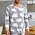 billiga Pyjamas-Herr Vardagsklädsel Sovkläder Pyjamas set Pyjamastopp och byxa 2 delar Grafiska tryck Stylish Ledigt Komfort Hem Dagligen Flanell Komfort Rund hals Långärmad Pullover Byxa Elastisk midja Sommar Vår