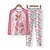 voordelige 3D-pyjama voor meisjes-meisjes 3D-flamingo pyjamaset streep lange mouw 3D-print herfst winter actief mode schattig polyester kinderen 3-12 jaar ronde hals thuis causaal binnen normale pasvorm