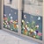 cheap Wall Stickers-1PC Plants Floral Butterfly Window Stickers Living Room Bedroom Room Decorative Wall Stickers Self-adhesive Static Glass Stickers