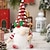 abordables 123496-Gnome lumière LED gnomes suédois faits main décoration de Noël scandinave