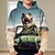 cheap Boy&#039;s 3D Hoodies&amp;Sweatshirts-Boys 3D Dinosaur Hoodie Pullover Long Sleeve 3D Print Fall Winter Fashion Streetwear Cool Polyester Kids 3-12 Years Outdoor Casual Daily Regular Fit