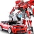 economico veicoli radiocomandati-20 cm giocattoli di trasformazione anime robot car action figure plastica abs cool movie modello di ingegneria aeronautica regalo per bambini ragazzo