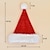 cheap Men&#039;s Hats-Men&#039;s Christmas Hats Santa Hats Black Red Fabric Pom Pom Xmas New Year Festive Party Plain Warm