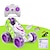 Недорогие радиоуправляемые автомобили-Мини-каскадерный самосвал, зарядка автомобиля, спрей, автомобиль с дистанционным управлением, детская игрушечная машина, свет, переворачивающийся на 360° автомобиль