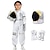 ieftine Costume Business &amp; Profesionale-Băieți Fete Astronaut Costum Cosplay Pentru Halloween Mascaradă Cosplay Pentru copii Leotard / Onesie Mănuși Pălărie