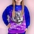 olcso lány 3D szettek-Lány 3D Tigris Pulóver és legging Készlet Hosszú ujj 3D nyomtatás Ősz Tél Aktív Divat Napi Poliészter Gyerekek 3-12 év Terített nyak Szabadtéri Randi Vakáció Normál