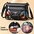 cheap Crossbody Bags-Women&#039;s Crossbody Bag Shoulder Bag Hobo Bag PU Leather Outdoor Daily Holiday Zipper Large Capacity Waterproof Lightweight Solid Color Flower Black