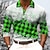 cheap Men&#039;s Button Up Polos-Plaid Snowflake Men&#039;s Casual Print 3D Golf Polo Outdoor Casual Daily Streetwear Polyester Long Sleeve Turndown Polo Shirts Red Green Fall &amp; Winter S M L Micro-elastic Lapel Polo