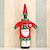 levne Vánoce-vánoční ozdoby kreativní santa claus sněhulák jelen obal na láhev vína 1ks