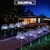 billige Solstrengelys-1 stk 4 W LED Solcellebelysning Pathway Lights &amp; Lanternes Soldrevet Varm hvit Kjølig hvit Multifarget 12 V 90/120/150/200 LED perler