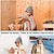 economico Gadget bagno-Cappello da sauna anti-calore addensare feltro di lana cuffia per la doccia asciugamano rapidamente uomo donna berretto in raso cappello per capelli sauna notturna accessori per il bagno