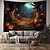 voordelige halloween wandtapijten-halloween pompoen hangend tapijt kunst aan de muur groot tapijt muurschildering decor foto achtergrond deken gordijn thuis slaapkamer woonkamer decoratie halloween decoraties