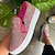 cheap Women&#039;s Sneakers-Women&#039;s Sneakers Slip-Ons Bling Bling Shoes Plus Size Sparkling Shoes Outdoor Daily Summer Rhinestone Flat Heel Round Toe Fashion Sporty Casual Walking Polyester Loafer Black Gold Rose Pink