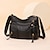 cheap Crossbody Bags-Women&#039;s Crossbody Bag Shoulder Bag Hobo Bag PU Leather Outdoor Daily Holiday Zipper Large Capacity Waterproof Lightweight Solid Color Black Gold Lake blue Black
