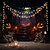 voordelige halloween wandtapijten-halloween pompoen hangend tapijt kunst aan de muur groot tapijt muurschildering decor foto achtergrond deken gordijn thuis slaapkamer woonkamer decoratie halloween decoraties