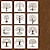 cheap Wall Stencils-12pcs Life of Tree Paint Painting Stencils Reusable Stencils Wall Stencils DIY Craft Stencils (TreeTheme)