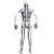 preiswerte Klassischer Horror-Totenkopf Zalgo-Monster Halloween Cosplay Kostüm Bodysuits Karnevalskostüm Ganzkörperanzug Cosplay Kinder Erwachsene Herren Jungen Karneval Maskerade Leistung Party Halloween Einfache