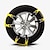 お買い得  車用タイヤ用装飾-緊急雪泥ポータブル滑り止めチェーン、取り付けが簡単なユニバーサルタイヤ滑り止めチェーン