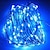 billiga LED-ljusslingor-2m Ljusslingor 20 lysdioder SMD 0603 1st Röd Blå Gul Alla hjärtans dag Jul Julbröllopsdekoration Batterier Drivs