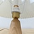 Χαμηλού Κόστους φωτιστικό κομοδίνου-πλισέ επιτραπέζιο φωτιστικό diy κεραμικό επιτραπέζιο φωτιστικό σαλονιού διακόσμηση σπιτιού χαριτωμένη ελαφριά ταινία τριών χρωμάτων ξύλινο φωτιστικό γραφείου 110-240v