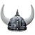 billige Middelalderen-Retro / vintage Kostymer i middelalderstil Hatter våpen og beskyttelse Hornet hjelm Viking Unisex Halloween Ytelse Fest LARP Hatt