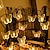 olcso LED szalagfények-napelemes pillangófüzér lámpák kültéri vízálló kerti lámpák 5m 20led 6,5m 30led 8 mód világítás karácsonyi újév esküvői buli ünnep terasz terasz erkély pázsit kültéri dekoráció