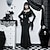 billige Historiske kostymer og vintagekostymer-Punk og gotisk Sexy kostyme Kjoler Cosplay kostyme Havfrue kjoler Morticia Addams Dame Halloween Fest / aften Klubb Kjole