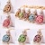 cheap Car Pendants &amp; Ornaments-Novelty Rhinestone Tortoise Keychains Keyring Fashion Animal Turtle Metal Crystal Purse Pendant Gift