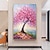 cheap Floral/Botanical Paintings-Mintura Handmade Color Texture Tree Oil Paintings On Canvas Wall Art Decoration Modern Abstract Picture For Home Decor Rolled Frameless Unstretched Painting