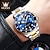 levne Quartz hodinky-OLEVS Muži Křemenný Minimalistický Módní Hodinky na běžné nošení Wristwatch Svítící Kalendář VODĚODOLNÝ Ozdoby Ocel Hodinky