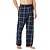 billiga Pyjamas-Herr Vardagsklädsel Sovkläder Pyjamas set Pyjamastopp och byxa 2 delar Rutig Stylish Ledigt Komfort Hem Dagligen Bomull Komfort Kavajslag Långärmad Skjorta Byxa Snörning Elastisk midja Vår Höst