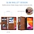 Χαμηλού Κόστους Samsung Θήκη-τηλέφωνο tok Για Samsung Galaxy Z Fold 5 Z Fold 4 Z Fold 3 Θήκη κάρτας πορτοφολιού Φερμουάρ Προστατευτικό για όλο το σώμα με λουράκι καρπού Συμπαγές Χρώμα PU δέρμα