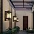 economico applique da esterno-applique da parete a led apparecchio di illuminazione per interni ed esterni lanterna esterna impermeabile ip65 alluminio antiruggine lanterna in vetro lampada da parete lanterna cortile giardino
