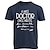 cheap Men&#039;s Graphic T Shirt-Mens Graphic Shirt Letter Black Light Grey Dark Blue Tee Cotton Blend Sports Classic Short Sleeve Comfortable Outdoor Unanswerable T-Shirt Birthday Wise Doctor Once Wrote