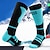 abordables chaussettes9-Homme Femme Chaussettes de Ski Extérieur Hiver Antidérapant Chaud Respirable Anti-transpiration Mi-chaussettes pour Ski Camping / Randonnée Snowboard Sports d&#039;hiver