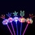 abordables Lampes décoratives, gadgets-Paquet de 2 bâtons magiques amusants pour les enfants : bâtons à bulles, rubans musicaux twister, fleurs à bulles &amp; des lampes de poche !