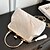 cheap Clutches &amp; Evening Bags-Women&#039;s Evening Bag Clutch Bags Polyester Party Daily Bridal Shower Chain Solid Color Embroidery Beige