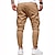 cheap Cargo Pants-Men&#039;s Cargo Pants Cargo Trousers Joggers Trousers Patchwork Zipper Pocket Solid Color Comfort Breathable Casual Daily Streetwear Sports Fashion Black White Micro-elastic
