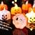 halpa Halloween rekvisiittivalo-halloween koristeet kurpitsa kynttilä lamppu led elektroninen syttyy kurpitsan lampun tunnelma jack o lyhty koristelamppu valoisa lelu juhla koriste tarvikkeet lasten lelu halloween kynttilälamppu