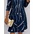 cheap Casual Dresses-Women&#039;s Casual Dress Ombre T Shirt Dress Tee Dress Print Dress V Neck Print Mini Dress Outdoor Daily Fashion Streetwear Loose Fit Long Sleeve Dark Blue Fall S M L XL XXL