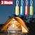 abordables Lampes de poche et lumières de camping-Mini lampe de poche portable cob led, porte-clés, 3 modes, alimentée par batterie, pour camping en plein air, randonnée, pêche, torche