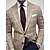 cheap Men&#039;s Blazers &amp; Suits-Men&#039;s Suits Blazer Formal Evening Wedding Party Birthday Party Spring &amp;  Fall Fashion Casual Plaid / Check Polyester Casual / Daily Pocket Single Breasted Blazer Brown