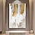 preiswerte Abstrakte Gemälde-2 Set moderne Leinwandgemälde Spachtel Gold abstraktes dickes Ölgemälde Zuhause Wohnzimmer Dekor Wandkunst Cuadros gespannte Leinwand hängende Bilder