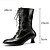 cheap Combat Boots-Women&#039;s Boots Combat Boots Motorcycle Boots Brogue Outdoor Daily Solid Color Color Block Mid Calf Boots Winter Block Heel Pointed Toe Elegant Casual Minimalism Walking PU Lace-up Black White Brown
