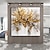 billiga Abstrakta målningar-mintura handgjorda tjock textur blomma oljemålningar på duk väggkonstdekoration modern abstrakt trädbild för heminredning rullad ramlös osträckt målning