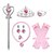 cheap Carnival Costumes-Princess Princess Peach Gloves Crown Ears More Accessories Kid&#039;s Girls&#039; Cosplay Costume Performance Party Halloween Halloween Carnival Children&#039;s Day Easy Halloween Costumes